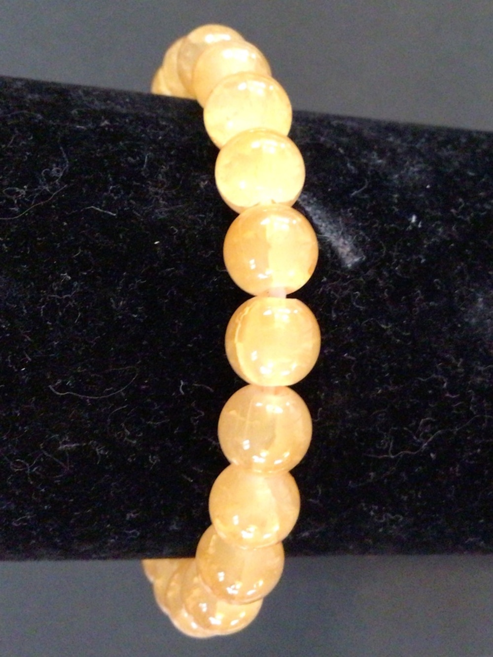 Citrine hand crafted beaded bracelet fits best on 6” wrist